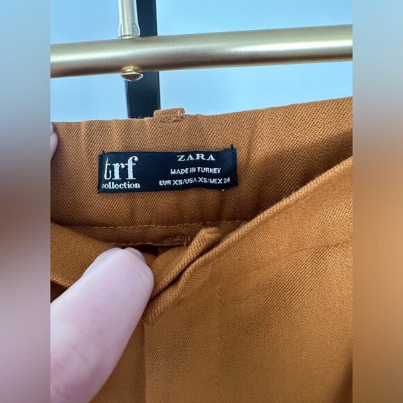Zara TRF size xs brown caramel trousers! Worn once - Picture 6 of 7